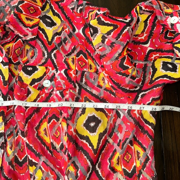 Ruby Rd. Multicolor Geometric Top - Picture 8 of 11